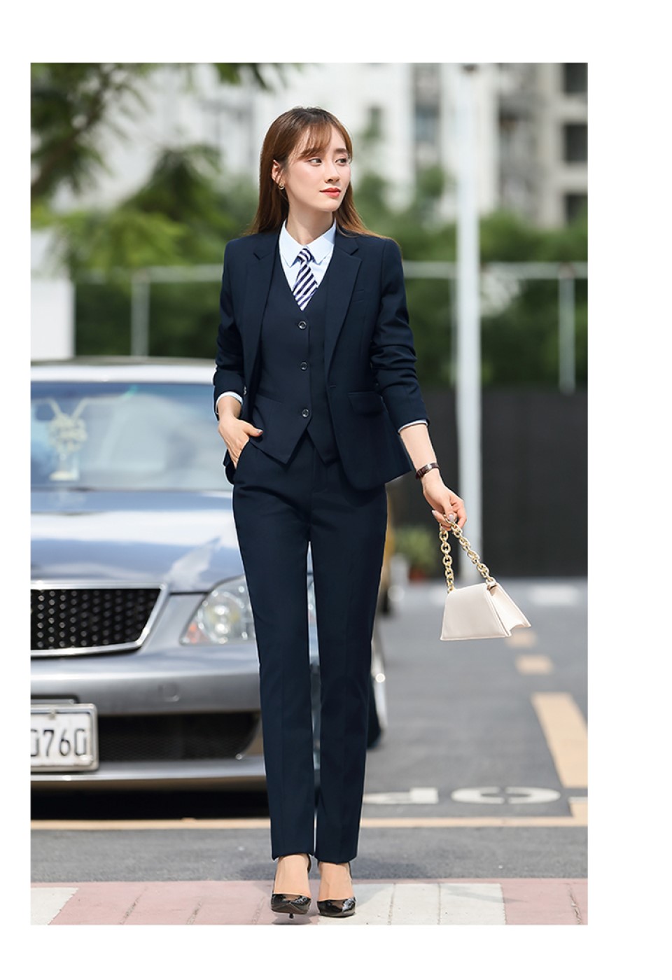 商務(wù)通勤職業(yè)裝男女通用美容院銷(xiāo)售(圖15)