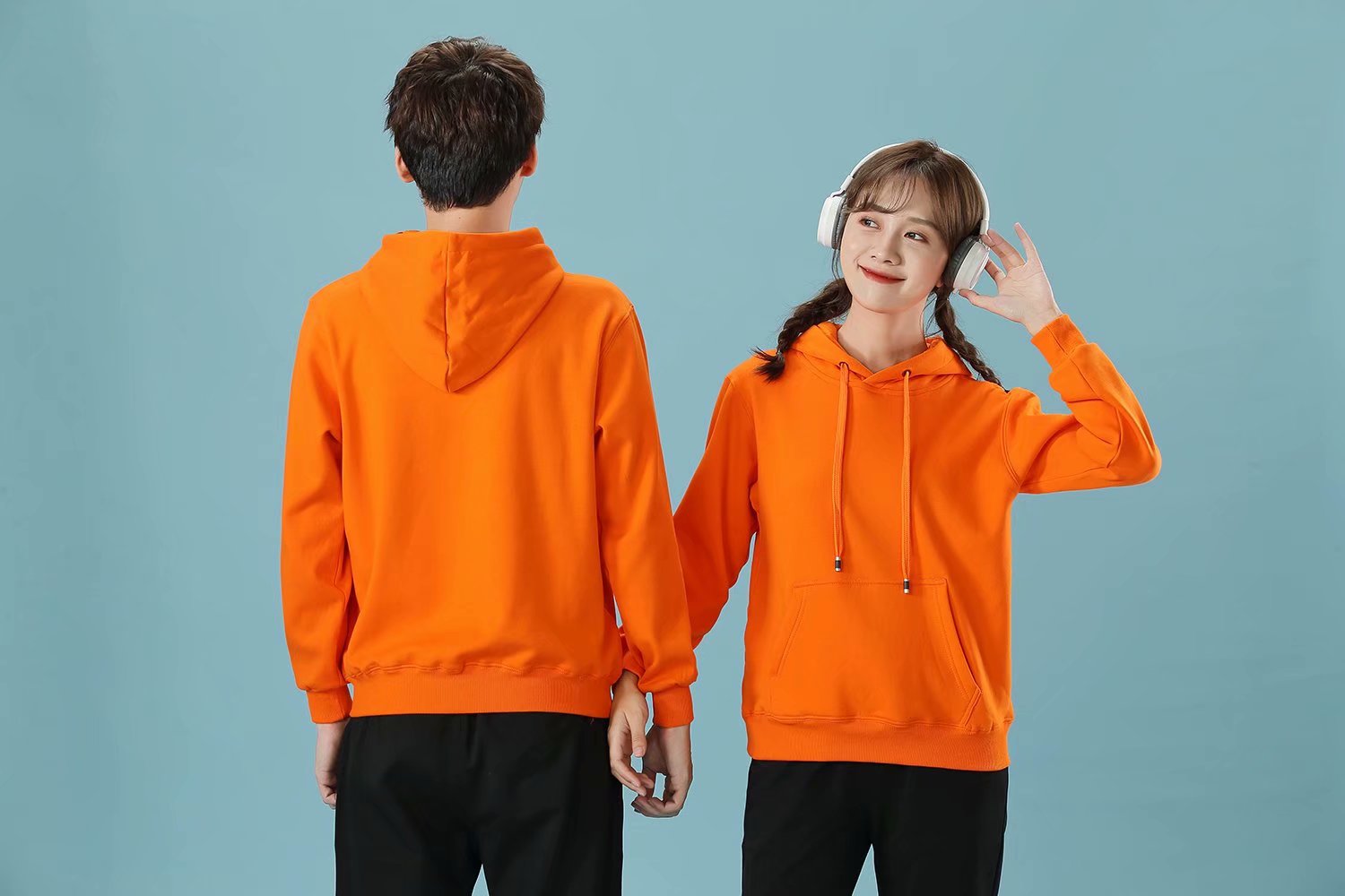 衛衣定制印字logo班服同學(xué)聚會(huì )團體工作服連帽拉鏈外套加絨刺繡(圖26)