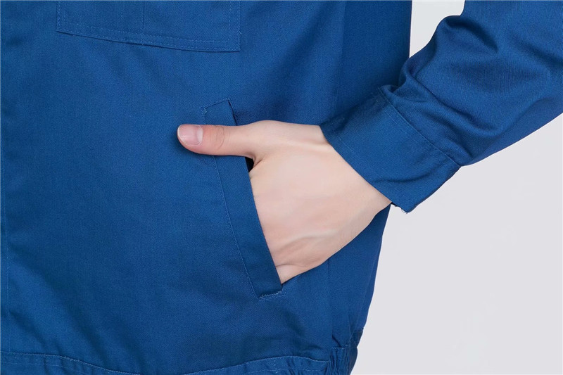長(cháng)袖工作服套裝男定制印字團購春秋工裝車(chē)間廠(chǎng)服耐磨汽修服勞(圖9)