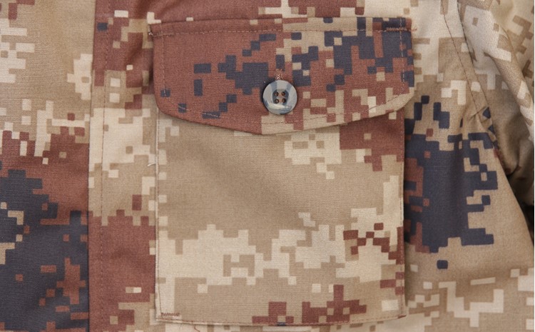 荒漠沙漠大衣加厚迷彩大衣冬季軍大衣迷彩棉服防寒作訓服棉大衣(圖17)