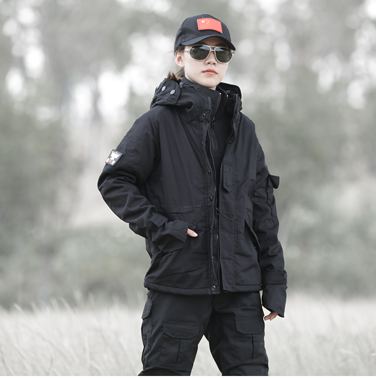 冬季荒漠蟒紋迷彩服軍裝套裝男戶(hù)外特種兵作訓服加絨防風(fēng)戰術(shù)外套(圖20)