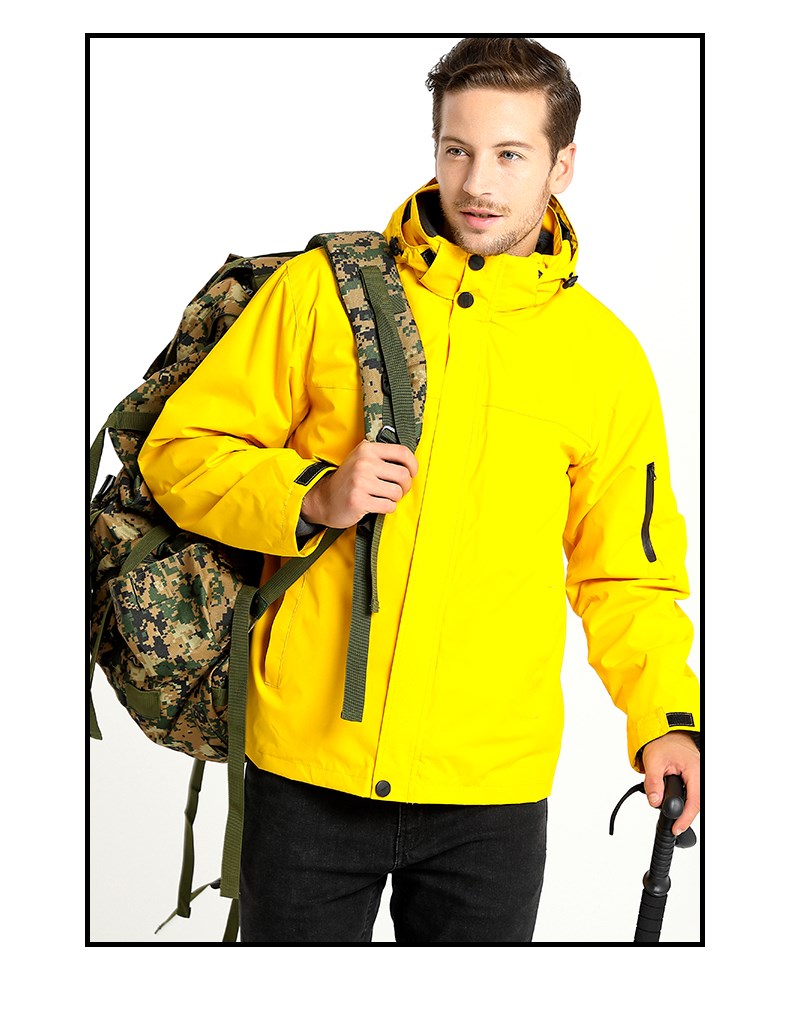 戶(hù)外旅游沖鋒衣定制工作服防風(fēng)防雨加絨登山服外套定做刺繡印logo(圖13)
