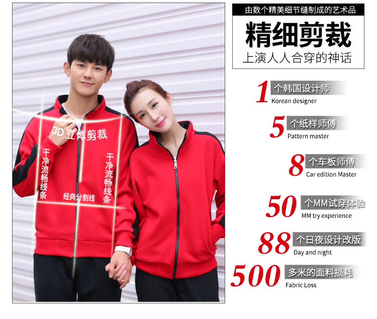 秋冬新款大中電器長(cháng)袖工裝永樂(lè )工作服衛衣定制拉鏈外套印字印logo(圖15)