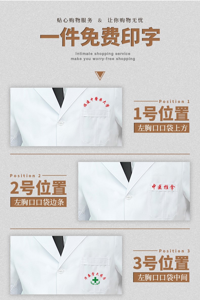 白大褂長(cháng)袖醫生服男衣短袖長(cháng)款大學(xué)生實(shí)驗服化學(xué)實(shí)驗室醫生工作服(圖3)