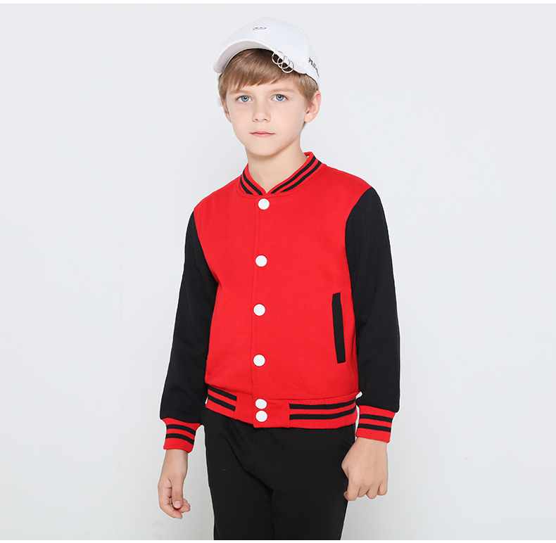 學(xué)生班服衛衣印字LOGO定制幼兒園團體服兒童外套棒球服會(huì )服訂制(圖13)