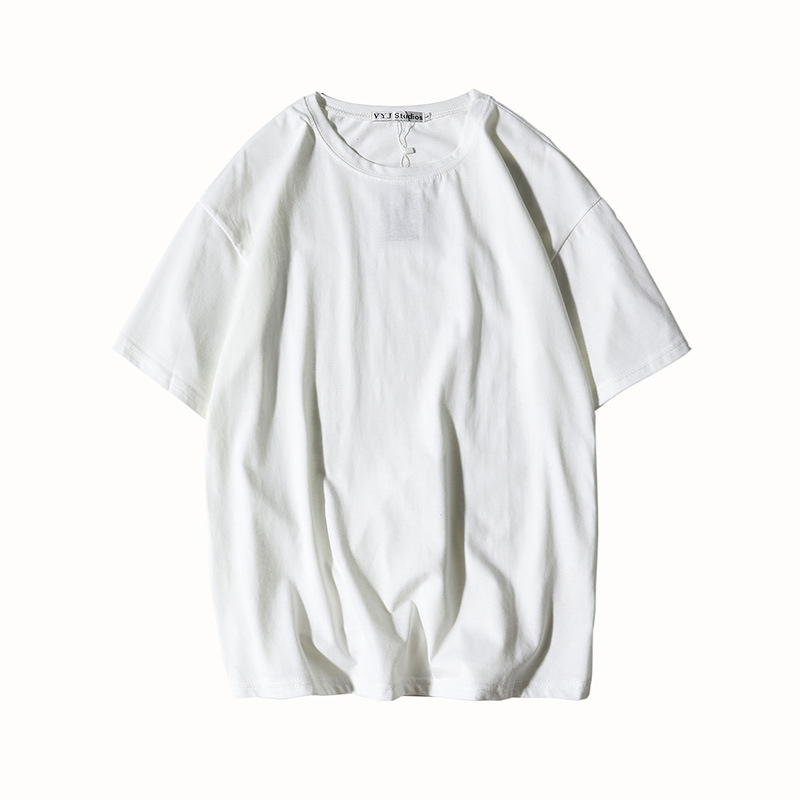 中袖純棉短袖t恤定制半袖工作服定做班服diy工作服五分袖落肩印字(圖11)