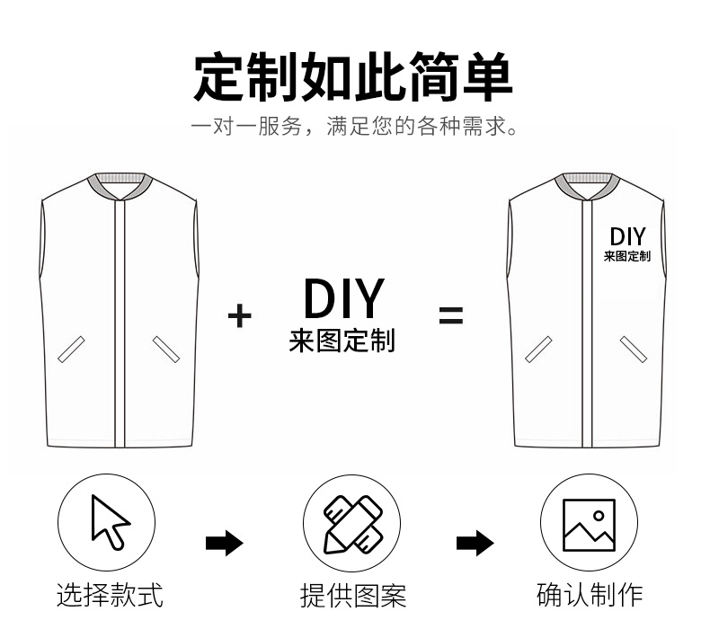 超市工作服馬甲定制賣(mài)場(chǎng)員工馬夾繡字商場(chǎng)導購志愿者服務(wù)團隊馬甲(圖3)