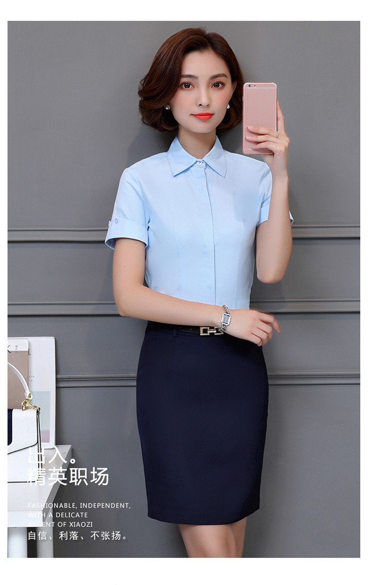 YNZ-921#時(shí)尚短袖女襯衫(圖2)
