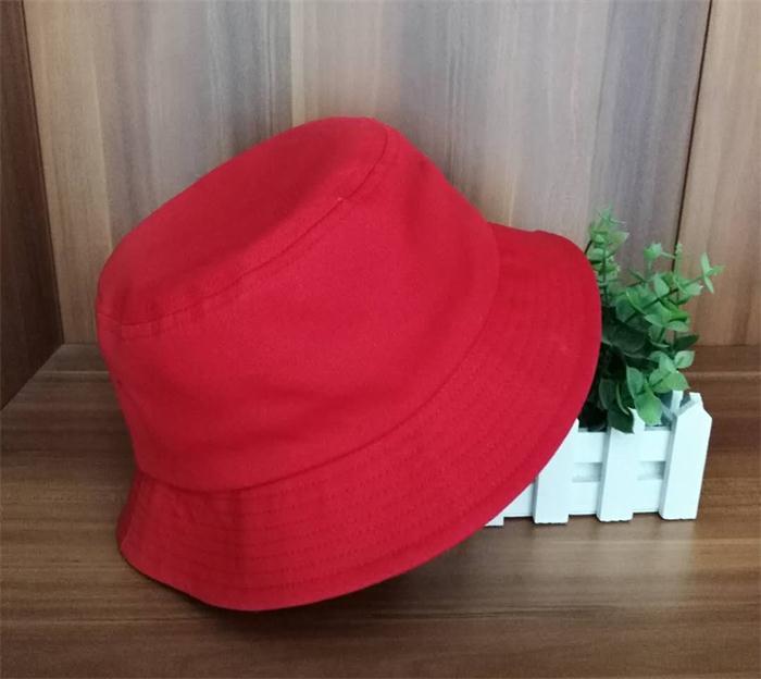 定做漁夫帽子男女純棉高質(zhì)量韓版刺繡logo潮團隊印字包郵定制盆帽(圖10)
