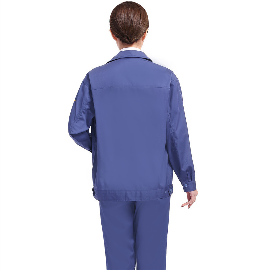 定制春夏秋冬天長(cháng)袖工作服套裝男女薄款透氣棉工裝定做(圖3)