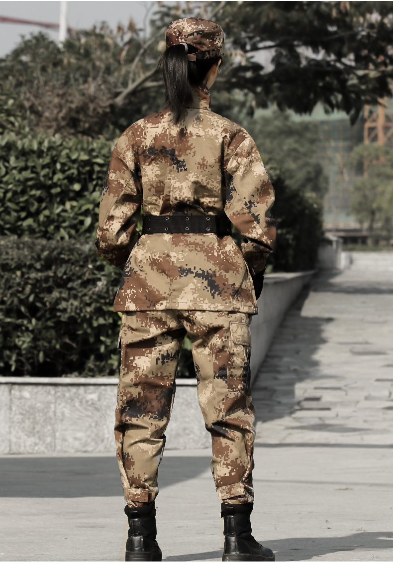 荒漠迷彩服套裝男正品軍工防靜電特種兵火箭軍軍裝叢林作訓服冬季(圖18)