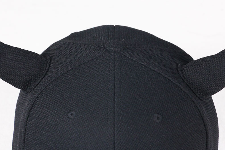 TOPCUL定制黑牛角刺繡印LOGO嘻哈帽男女帽子平沿帽街舞帽棒球帽子(圖9)