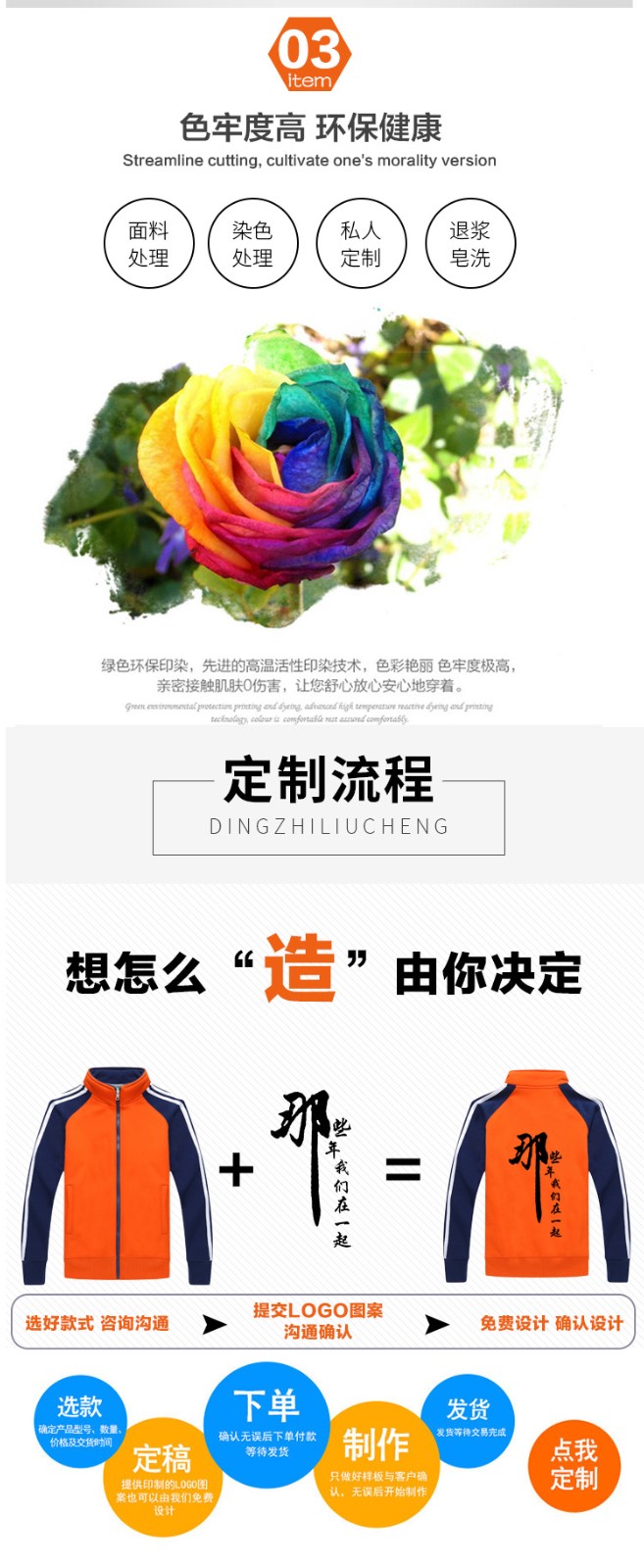 同學(xué)聚會(huì )衛衣定制diy班服訂制logo外套加絨連帽衫衣服團體工作服(圖4)
