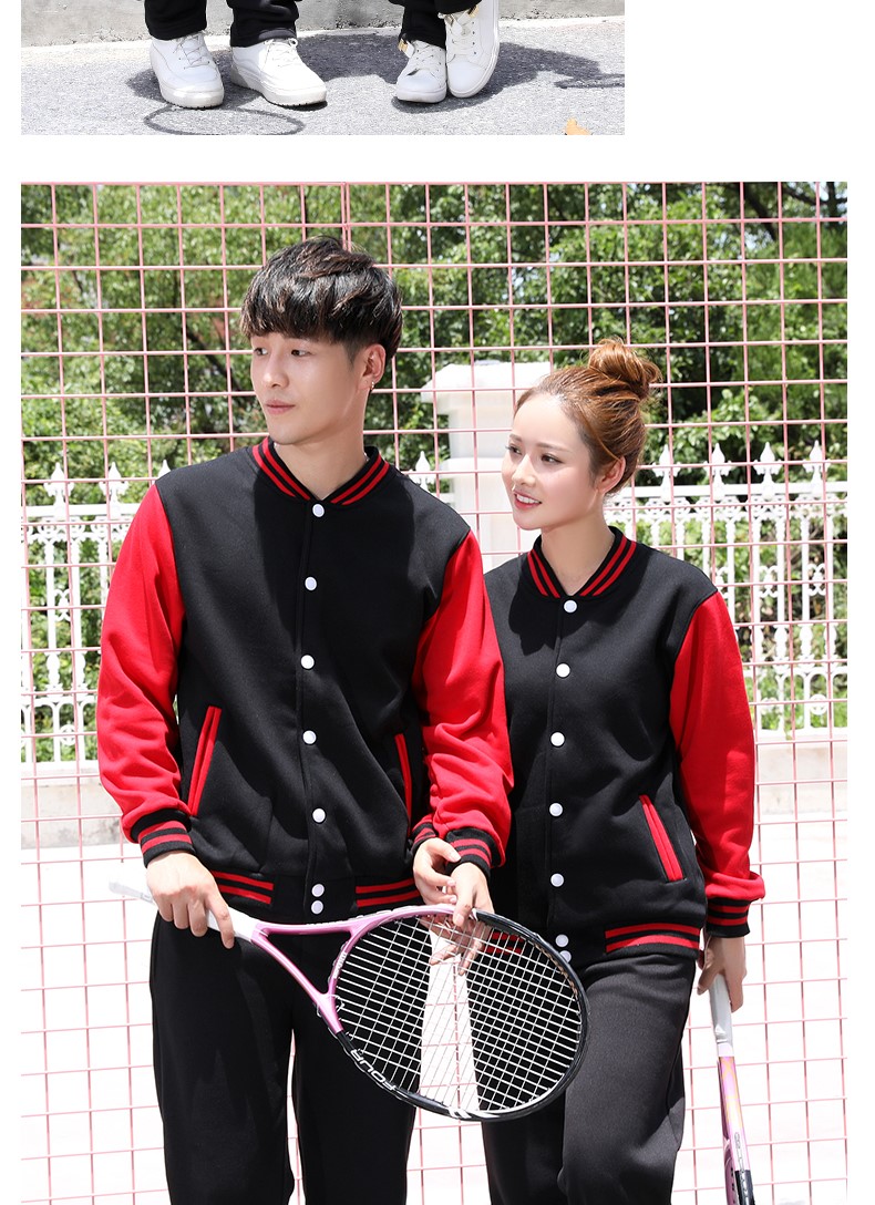衛衣定制工作服企業(yè)團體班服同學(xué)聚會(huì )棒球服加絨工作服外套印logo(圖17)