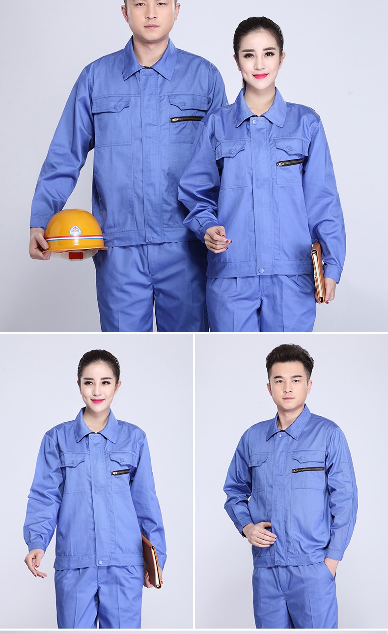 春秋長(cháng)袖防靜電工作服套裝男耐磨電工勞保服電子廠(chǎng)工廠(chǎng)車(chē)間加油站(圖7)