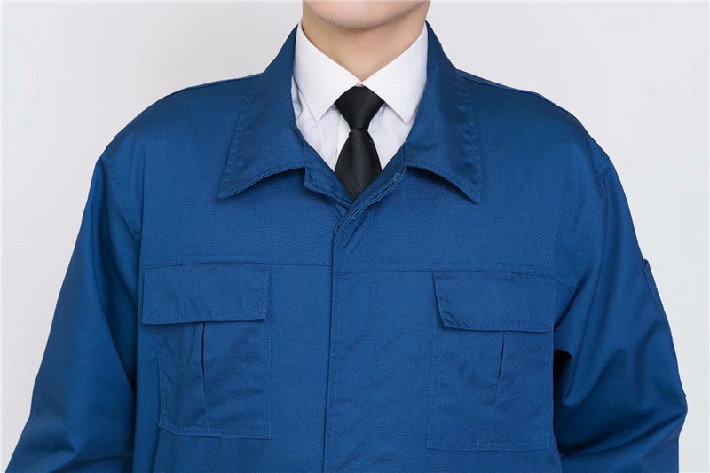 長(cháng)袖工作服套裝男定制印字團購春秋工裝車(chē)間廠(chǎng)服耐磨汽修服勞(圖12)