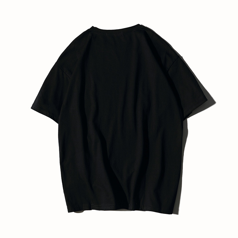 中袖純棉短袖t恤定制半袖工作服定做班服diy工作服五分袖落肩印字(圖8)