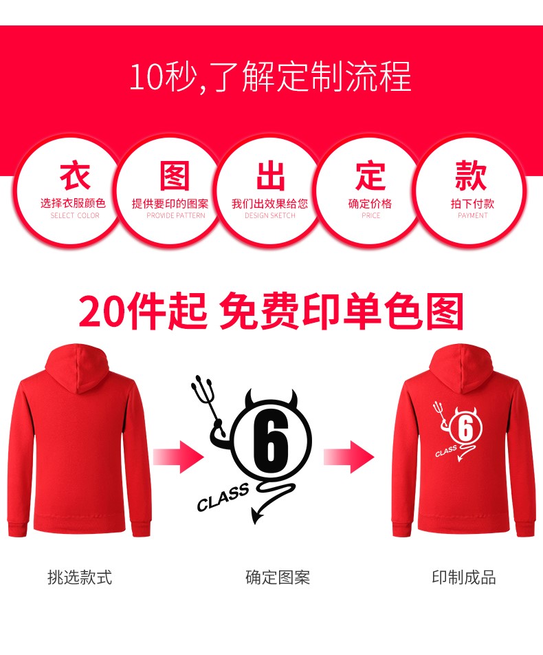 衛衣定制diy班服外套定做印字工作服裝印logo套頭拉鏈加絨棒球服(圖17)
