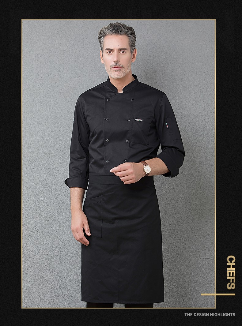廚師工作服男長(cháng)袖定制logo印字秋冬廚師服加肥加大xxxxxl超大大碼(圖16)