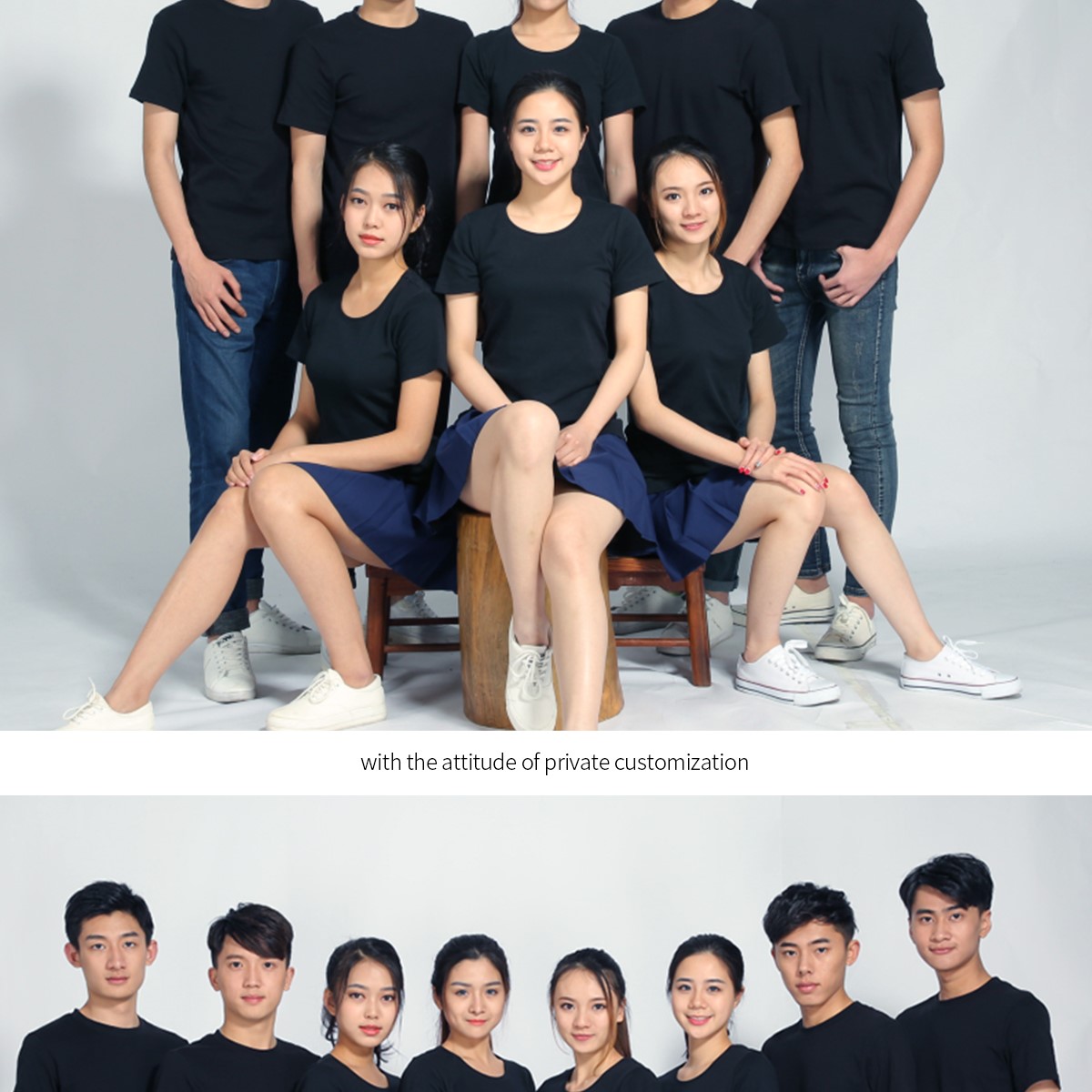 定制t恤工作服文化廣告衫印字logo定做短袖班服diy圖同學(xué)聚會(huì )衣服(圖34)