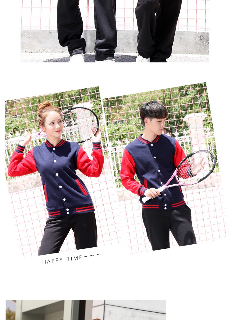 衛衣定制工作服企業(yè)團體班服同學(xué)聚會(huì )棒球服加絨工作服外套印logo(圖9)