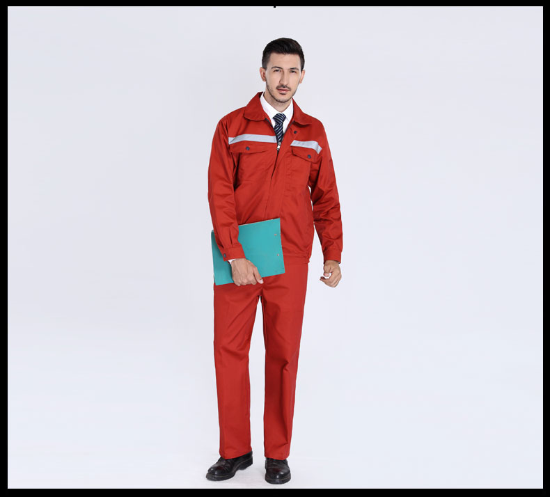 園林綠化工作服套裝男士春秋反光條環(huán)衛服工程服定制反光條勞保服(圖10)