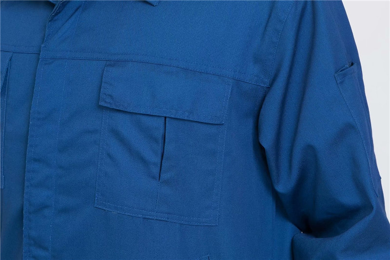 長(cháng)袖工作服套裝男定制印字團購春秋工裝車(chē)間廠(chǎng)服耐磨汽修服勞(圖11)