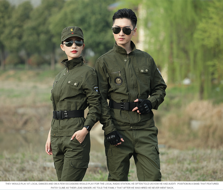 戶(hù)外迷彩服軍裝套裝男特種兵作戰服純棉耐磨作訓服春秋工作服(圖11)