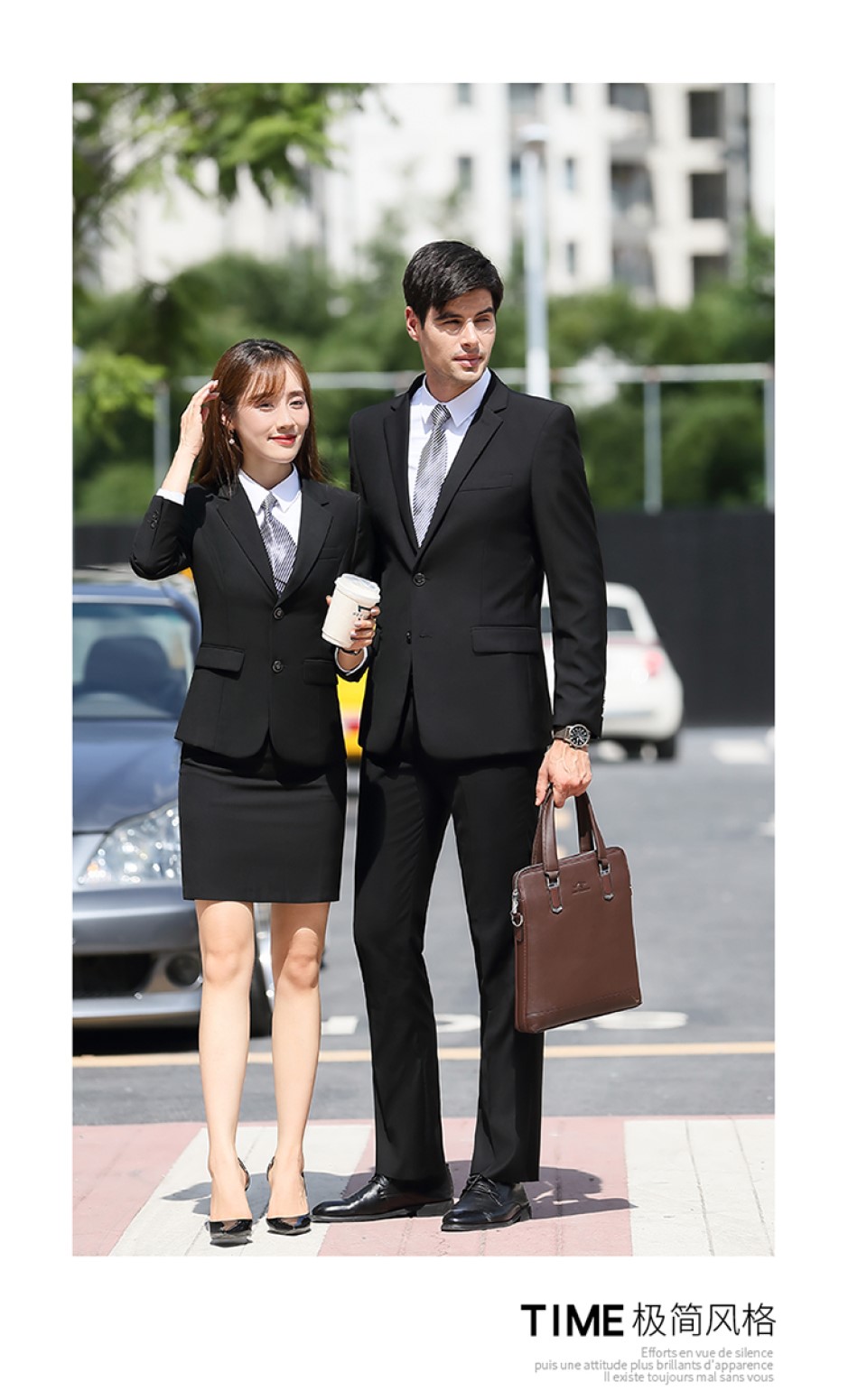 修身通勤長(cháng)褲男女同款都市時(shí)尚商務(wù)職業(yè)西褲(圖15)