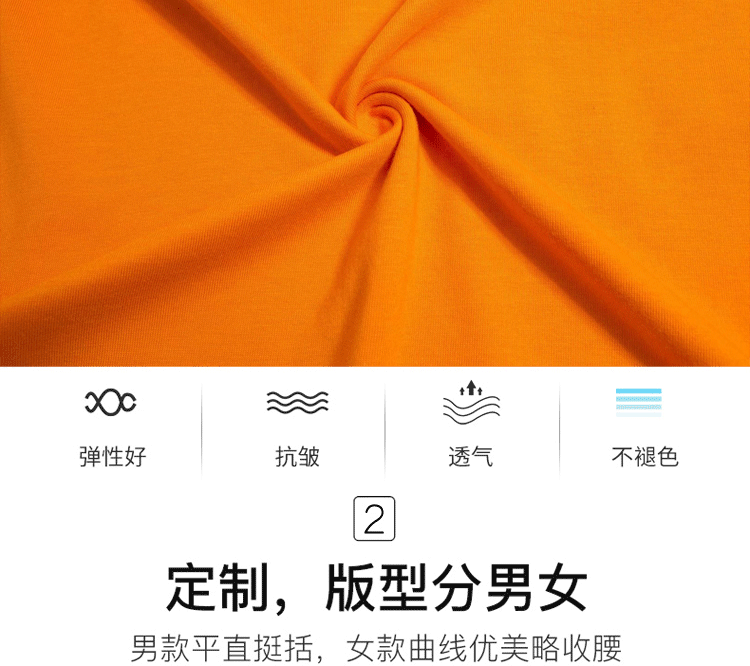 純棉圓領(lǐng)短袖廣告衫T恤diy工作服定制團體服印logo班服文化衫定制(圖8)