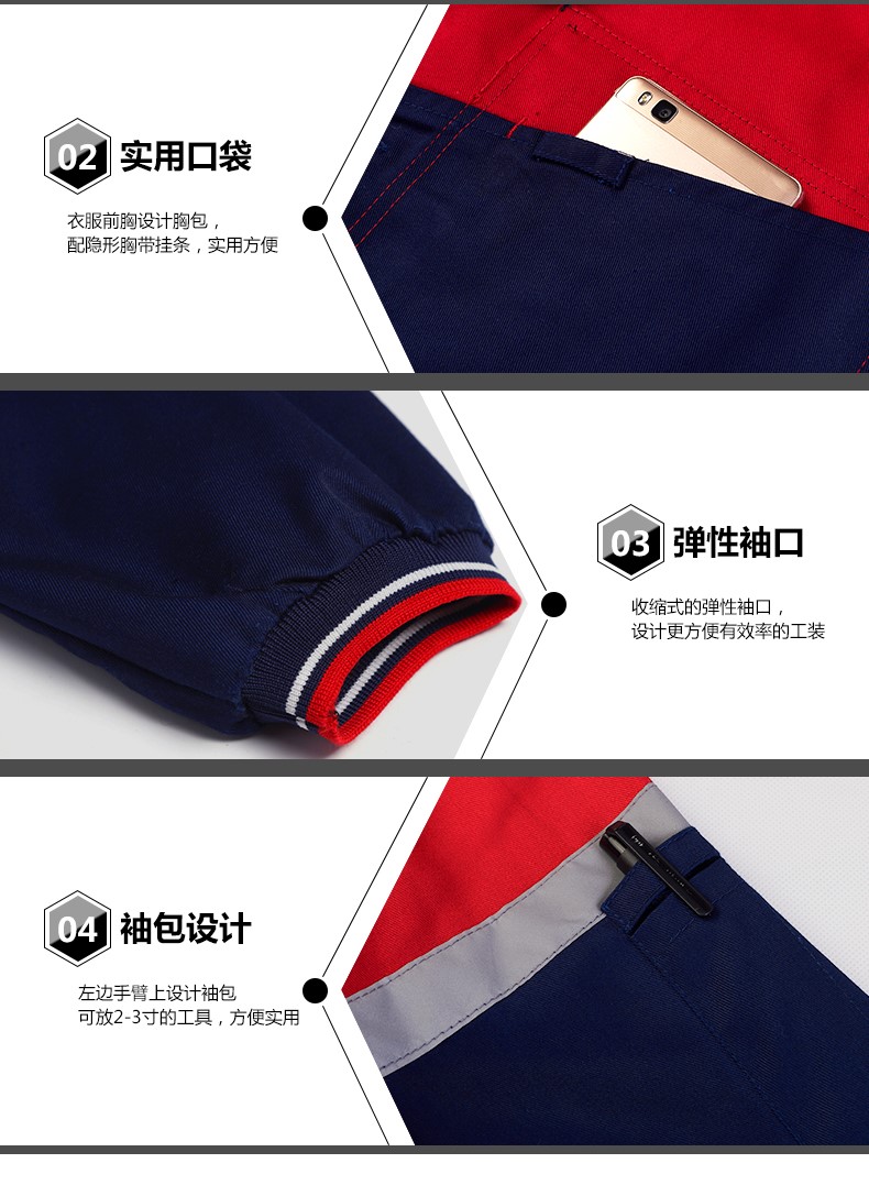 藍大褂工作服長(cháng)大褂男秋冬耐磨防塵搬運服迷彩罩衣長(cháng)款加絨勞保服(圖15)