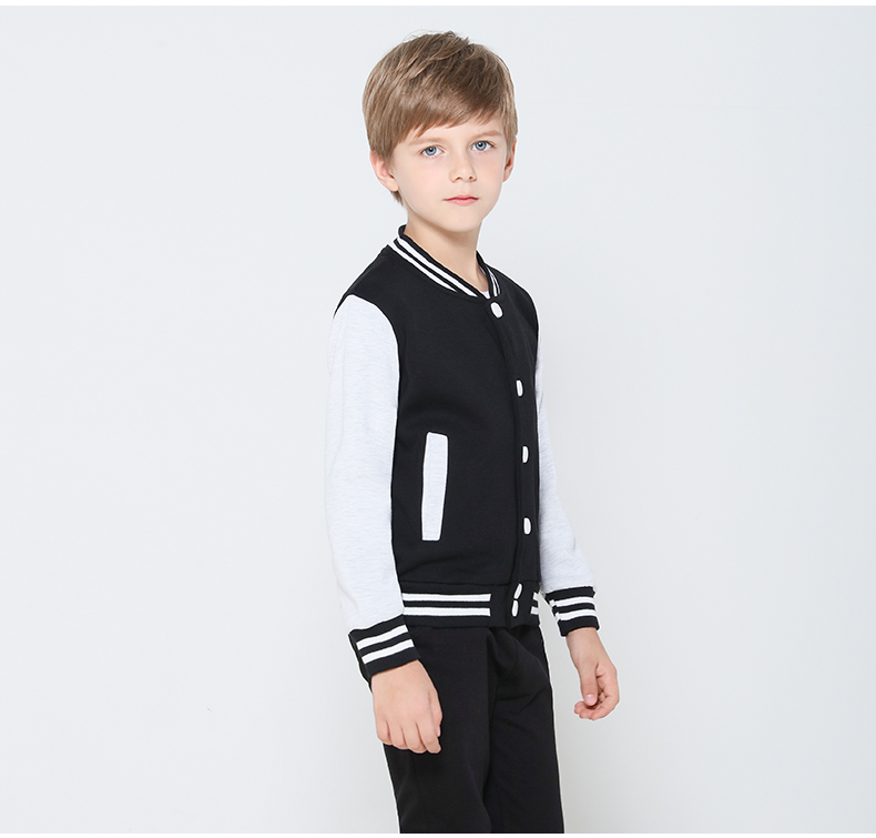 學(xué)生班服衛衣印字LOGO定制幼兒園團體服兒童外套棒球服會(huì )服訂制(圖12)