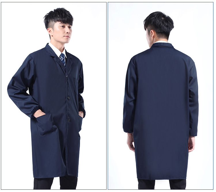定制綠色褂工作服男長(cháng)款上衣印字logo倉庫搬運工裝罩衣勞保服耐磨(圖6)
