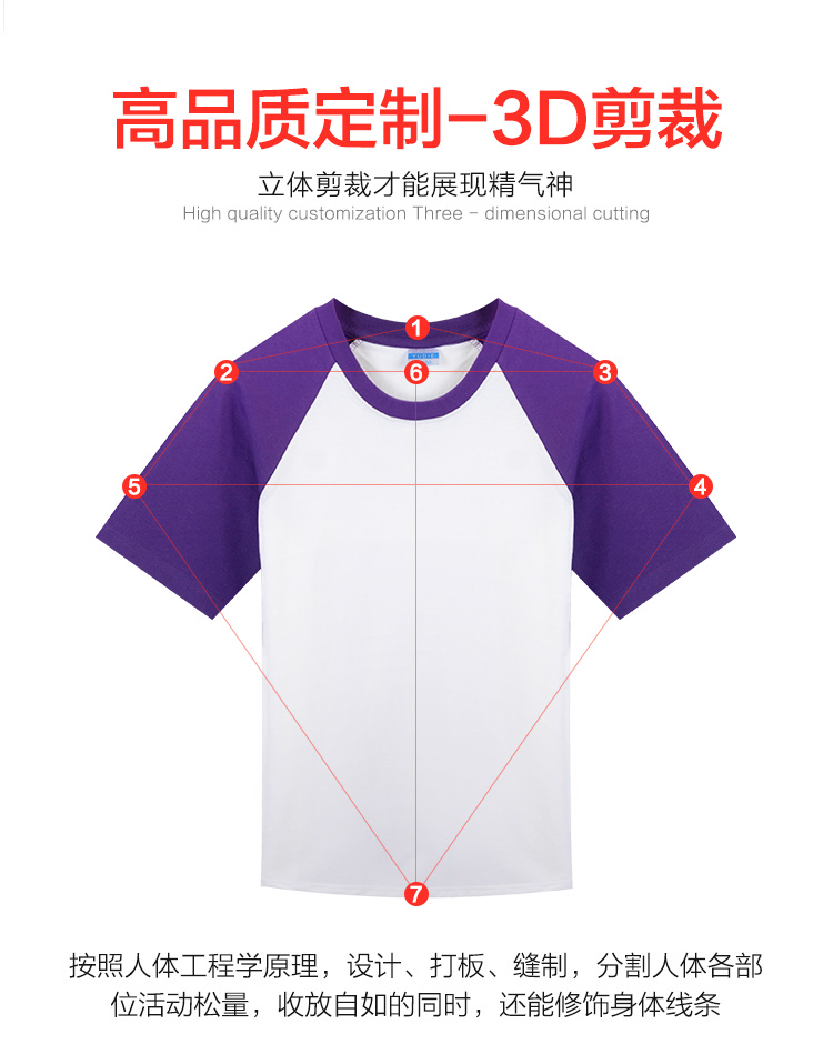 班服定制短袖插件T恤衫工作服聚會(huì )服活動(dòng)衫DIY定做廣告衫印字logo(圖5)